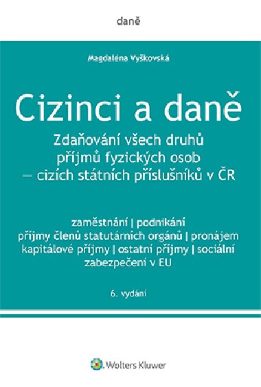 Cizinci a daně - 6. vydání - Magdaléna Vyškovská 