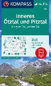 Vnitn tztal a Pitztal, Gurgler Tal, Venter Tal 1:25 000 / turistick mapa KOMPASS 042 - neuveden, neuveden