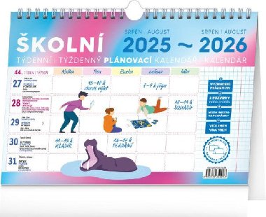 koln plnovac kalend s hkem 2026, 30  21 cm - Notique