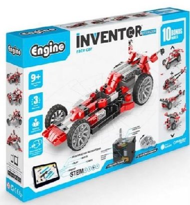 Engino Inventor Zvodn auto 10 model s motorkem - 