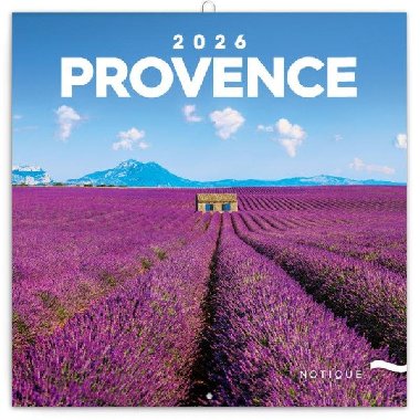Kalend 2026 poznmkov: Provence, 30 x 30 cm - neuveden