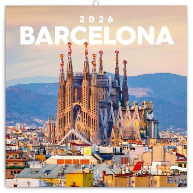 Kalend 2026 poznmkov: Barcelona, 30 x 30 cm - neuveden