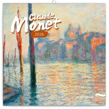 Kalend 2026 poznmkov: Claude Monet, 30 x 30 cm - neuveden