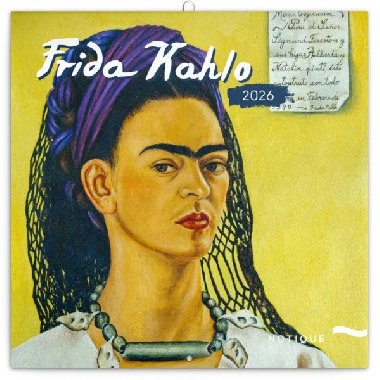 Kalend 2026 poznmkov: Frida Kahlo, 30 x 30 cm - neuveden