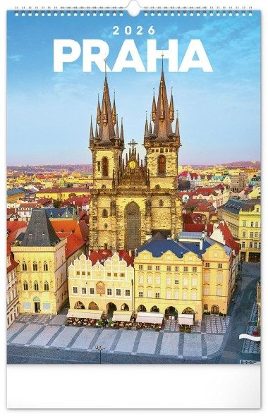 Kalend 2026 nstnn: Praha, 33 x 46 cm - neuveden