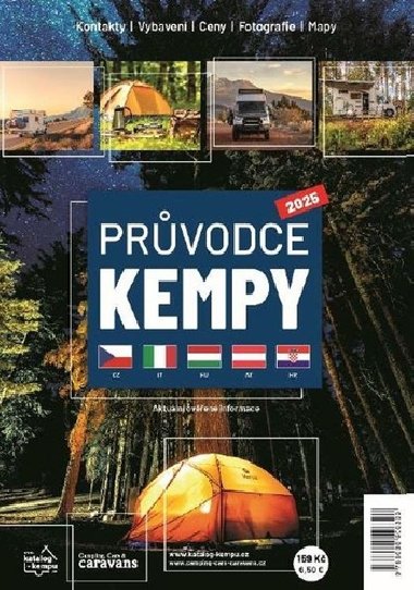 Průvodce kempy 2025 (Česko, Itálie, Maďarsko, Rakousko, Chorvatsko) - EEZY