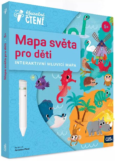 Mapa svta pro dti - kouzeln ten - interaktivn mluvic mapa - Albi