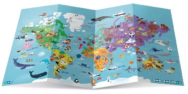 Mapa svta pro dti - kouzeln ten - interaktivn mluvic mapa - Albi