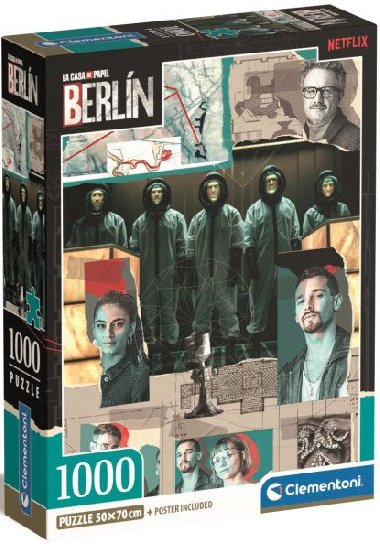 Puzzle La Casa de Papel: Berlin - Jdeme do akce 1000 dlk - neuveden
