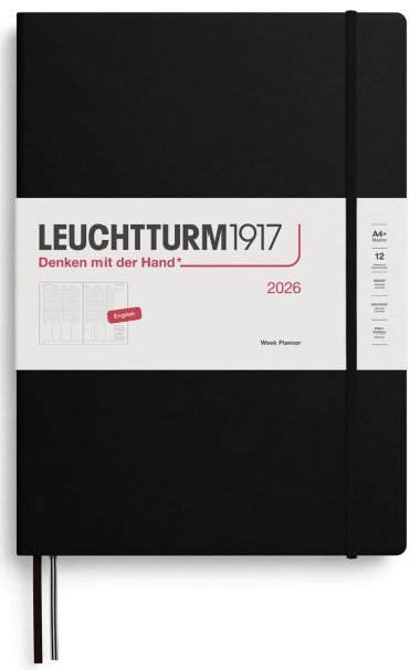 Week Planner 2026 Master (A4+) Black - neuveden
