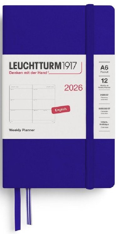 Weekly Planner 2026 Pocket (A6) Ink - neuveden