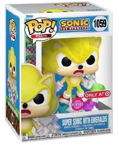 Funko POP Plus: Sonic - Super Sonic with Emeralds #1059 - neuveden