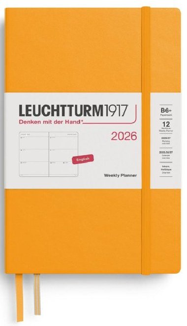 Weekly Planner 2026 Paperback (B6+) Rising Sun - neuveden