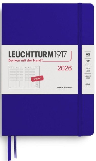 Week Planner 2026 Medium (A5) Ink - neuveden