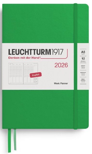 Week Planner 2026 Medium (A5) Spring Leaf - neuveden