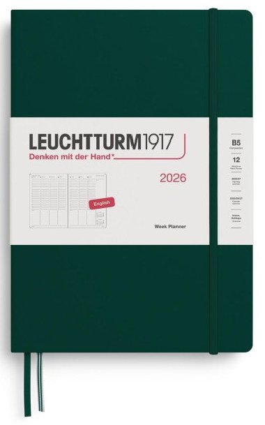 Week Planner 2026 Composition (B5) Forest Green - neuveden