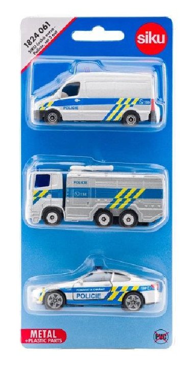 SIKU Set policejn sada 3 aut - neuveden