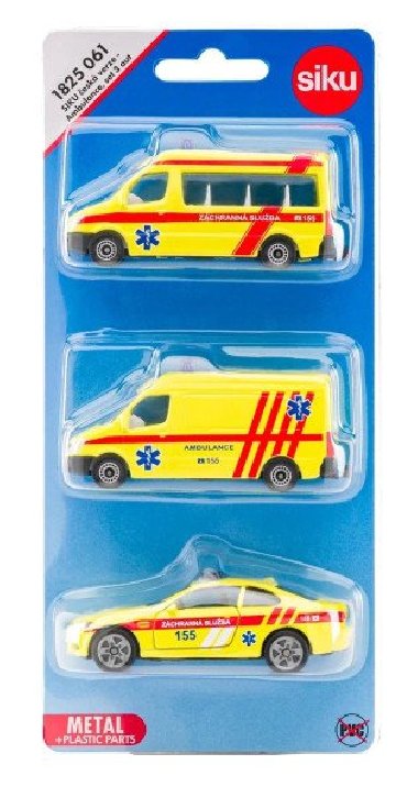 SIKU Set ambulance sada 3 aut - neuveden