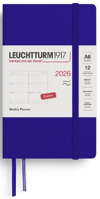 Weekly Planner 2026 Pocket (A6) Ink - neuveden