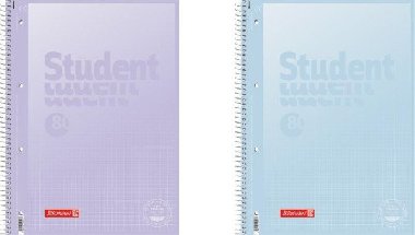 Brunnen student blok pastel A4 - tvereek, 80 list, fialov/modr - neuveden