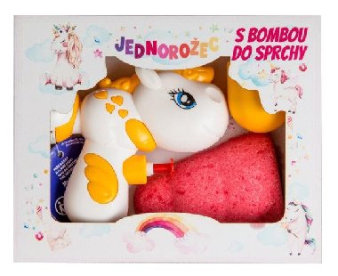 Kosmetick sada Jednoroec (umiv bomba, vodn pistolka) - neuveden