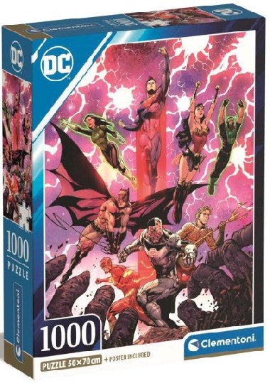 Puzzle DC Comics: Liga spravedlnosti 1000 dlk - neuveden
