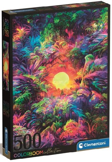 Puzzle Psychedelic Jungle Sunrise 500 dlk - neuveden