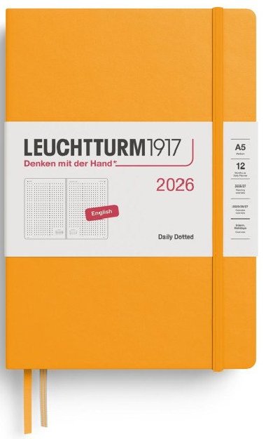 Daily Planner 2026 Medium (A5) Rising Sun - tekovan - neuveden