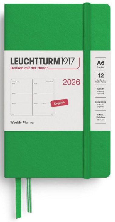 Weekly Planner 2026 Pocket (A6) Spring Leaf - neuveden