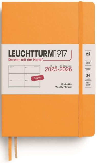 Weekly Planner 2026 Medium (A5) 18 Months Rising Sun - neuveden