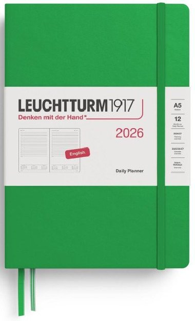 Daily Planner 2026 Medium (A5) Spring Leaf - neuveden