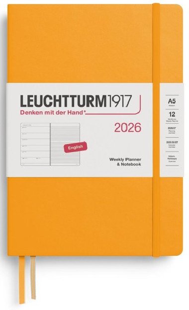 Weekly Planner & Notebook 2026 Medium (A5) Rising Sun - neuveden
