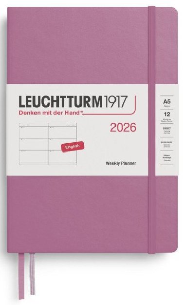 Weekly Planner 2026 Medium (A5) Dusty Rose - neuveden