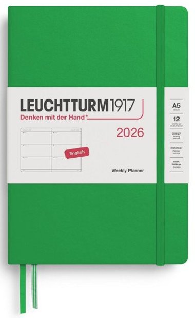 Weekly Planner 2026 Medium (A5) Spring Leaf - neuveden