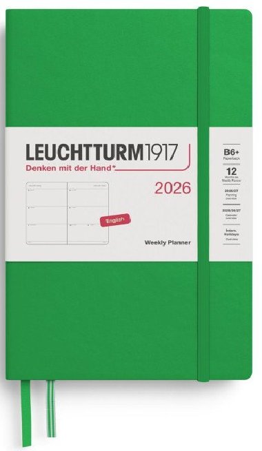 Weekly Planner 2026 Paperback (B6+) Spring Leaf - neuveden