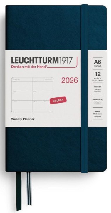Weekly Planner 2026 Pocket (A6) Deep Sea - neuveden