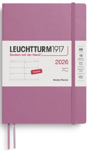 Weekly Planner 2026 Medium (A5) Dusty Rose - neuveden
