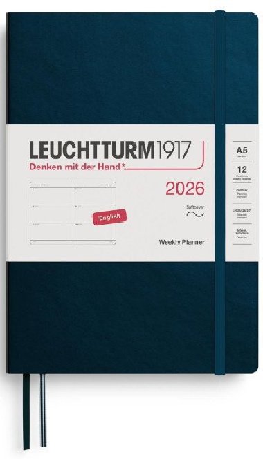 Weekly Planner 2026 Medium (A5) Deep Sea - neuveden