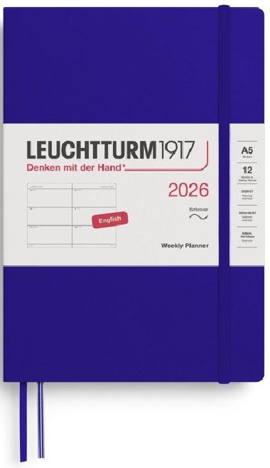 Weekly Planner 2026 Medium (A5) Ink - neuveden