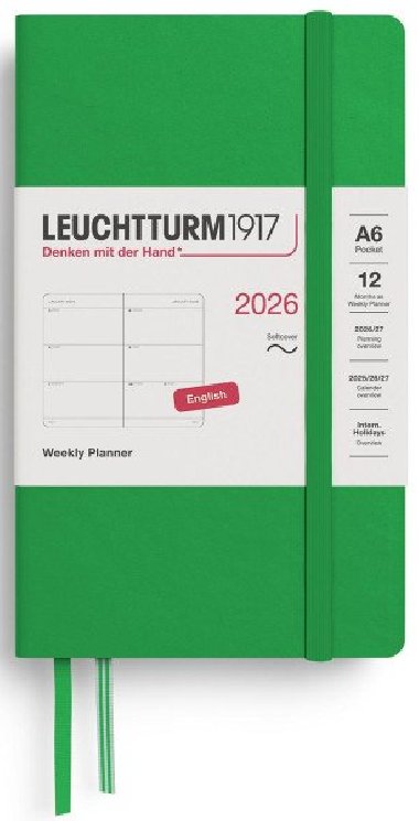 Weekly Planner 2026 Pocket (A6) Spring Leaf - neuveden