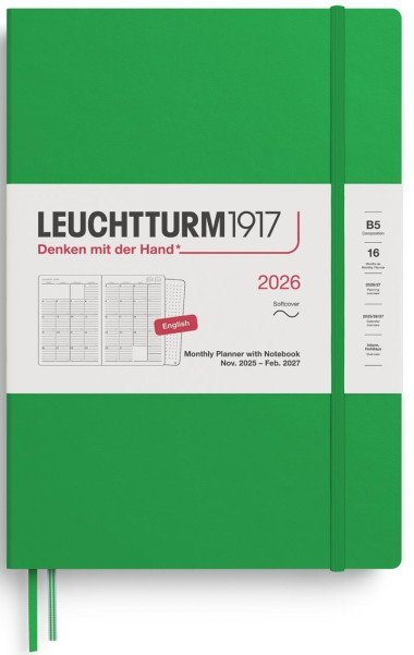 Monthly Planner & Notebook 2026 Composition (B5) 16 Months Spring Leaf - neuveden