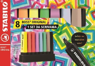 Zvrazova STABILO BOSS ORIGINAL deskset - 8 ks - neuveden
