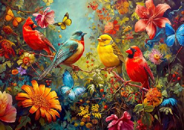Puzzle Cvrlikání a Třepotání 1000 dílků - 