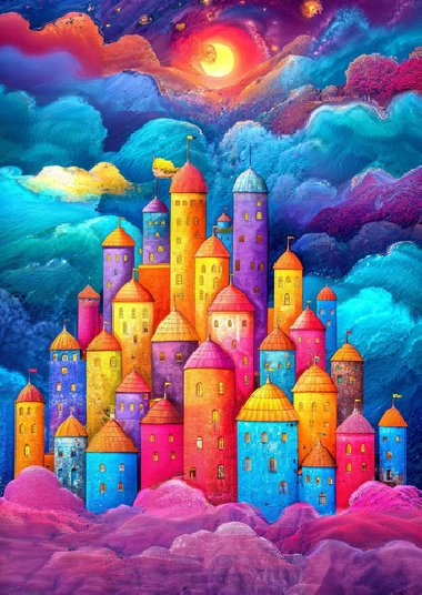 Puzzle Pevnost v oblacch 1000 dlk - 