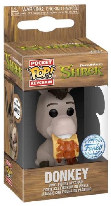Funko: POP Keychain: Shrek - Donkey (DreamWorks 30th Anniversary) - neuveden