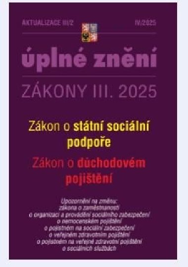 Aktualizace III/2 2025 - Zkon sttn sociln podpoe - kolektiv autor