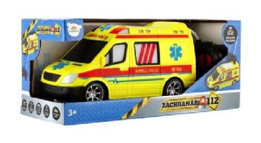 Auto RC ambulance plast na dlkov ovldn - neuveden