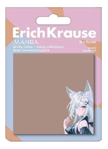 Samolepic bloky ErichKrause Manga - 75?75 mm, 50 list - neuveden