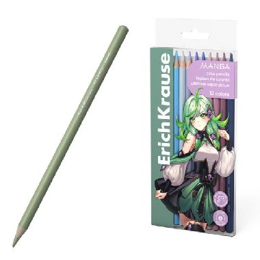 Kulat pastelky ErichKrause Manga - 12 barev - neuveden
