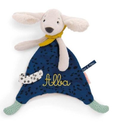 MOULIN ROTY Mazlc ubrousek pejsek modr Puce & Pilou - 